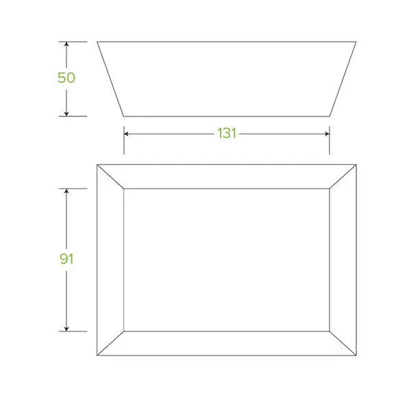 Small Biodegradable Food Tray