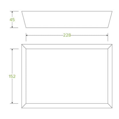 Large Biodegradable Food Tray