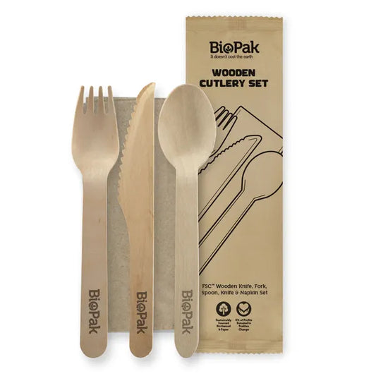 16cm Wood Cutlery Set